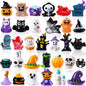 DIYDEC 32-Piece Halloween Mini Resin Figures, 32 Styles Tiny Skull, Ghost & Animal Miniatures for Halloween Decor, Party Favors, Garden, Dollhouse & DIY Crafts