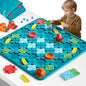 burgkidz STEM Logical Road Builder Board Game, Large 22.05" x 22.05" Maze Puzzle with 200+ Challenges, 3 Game Modes, Pull-Back Cars & Marbles, Educational Toy for Kids Ages 4-8