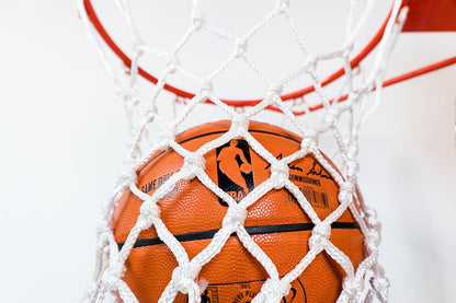 Ultra Sporting Goods Heavy Duty Basketball Net Replacement, 12-Loop All-Weather Anti-Whip Hoop Net for Standard 18-Inch Rims, White