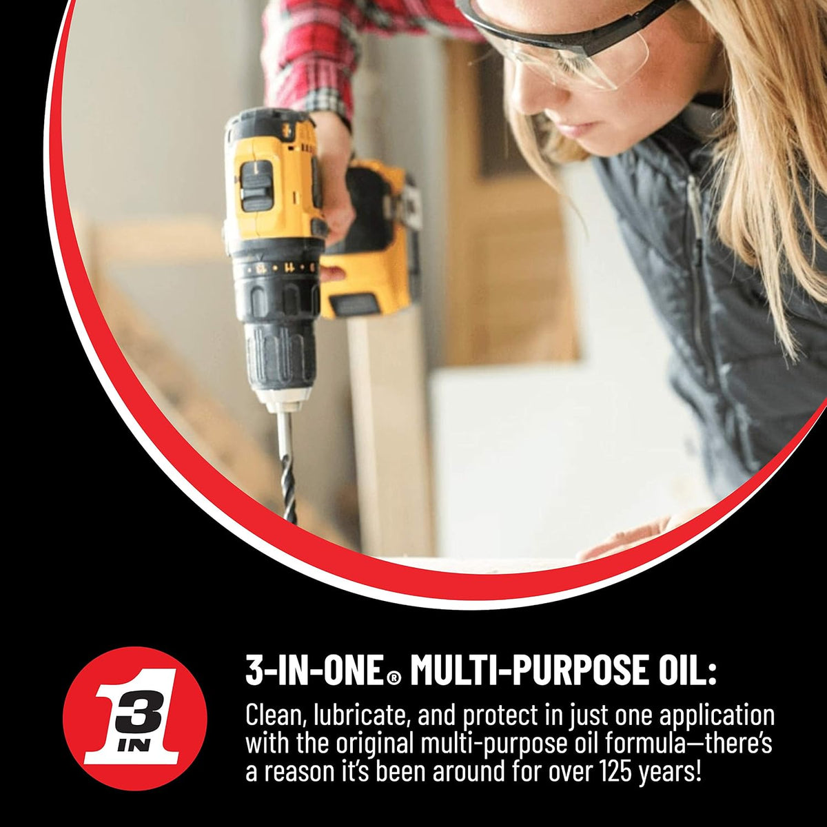 3-IN-ONE Multi-Purpose Oil, 8 oz, 12-Pack, Lubricates, Cleans & Protects Against Rust and Corrosion, Precision Marksman Twist Spout