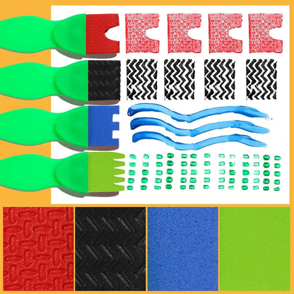 YGDZ Kids Paint Brushes, 12-Pack Washable Sponge & Foam Painting Brushes for Toddlers & Kids, Early Learning Arts & Crafts Supplies, Assorted Designs