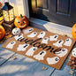 PKFEDR Halloween Door Mat, 17 x 30 Inch Non-Slip Front Welcome Mat, Spooky Ghost Outdoor Indoor Doormat, Weather Resistant Entryway Rug