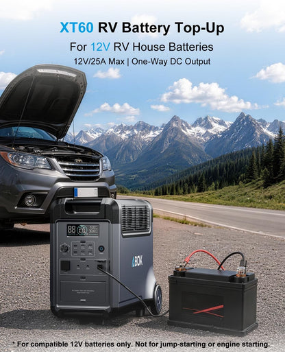 ABOK Ark3600 Portable Power Station with 3×200W Solar Panels 3840Wh LiFePO4 Battery, 3600W AC Output, Expandable to 11520Wh, 15 Outlets, Solar Generator for Home Backup, RV, Camping