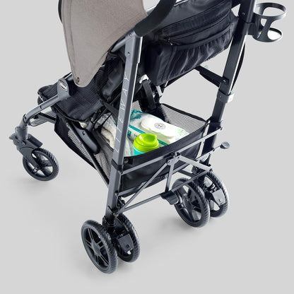 Chicco Liteway Stroller, Compact Fold Baby Stroller with Canopy, Lightweight Aluminum Frame Umbrella Stroller for Babies & Toddlers up to 40 lbs, Arctic/Blue