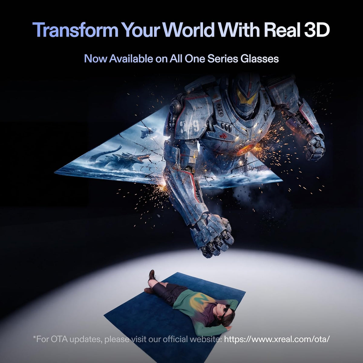 XREAL One Pro AR Glasses with X1 Chip, 171" 120Hz FHD Display, Native 3 DoF