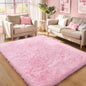 Pink Fluffy 4x6 Area Rugs for Bedroom Girls, Plush Washable Carpet Area Rug for Kids Room, Nursery, Dorm Room, Non Slip Shaggy Floor Carpet