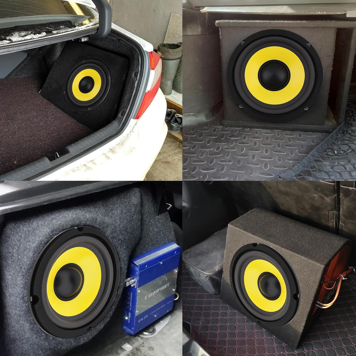 2 Pieces 5 Inch Bass Loudspeaker Woofer Speaker, Wide Frequency Response Car Audio Stereo Speaker for Car Audio/Home Theaters (5'')