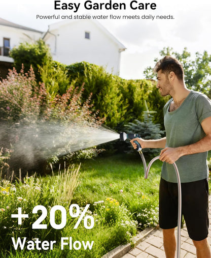 Retractable Garden Hose Reel 1/2 Inch x 100 ft,Automatic Slow Rewind System Heavy Duty Automatic Garden Hose Reels with Kink-Free Rewind and Lock at Any Length, Wall Mount Water Hose Reel for Outside