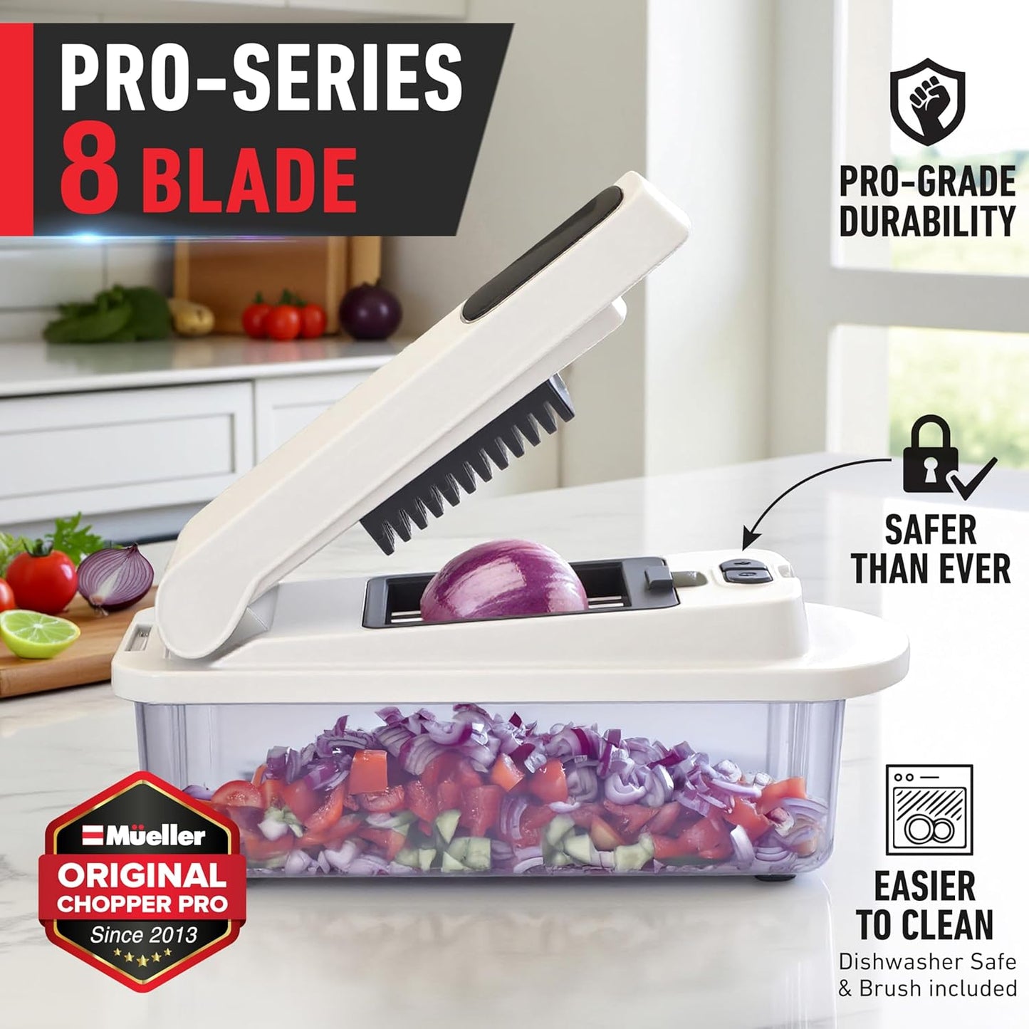 JANSKA 10-in-1 Vegetable Chopper & Mandoline Slicer