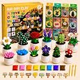 Jar Melo Air Dry Clay for Kids 36 Colors Modeling Clay Kit with Storage Box