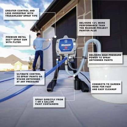 Graco Magnum X5 Airless Paint Sprayer, Interior & Exterior Model X5, 3000 PSI, Adjustable Pressure Control