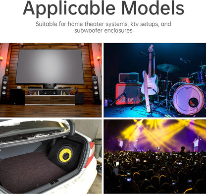 2 Pieces 5 Inch Bass Loudspeaker Woofer Speaker, Wide Frequency Response Car Audio Stereo Speaker for Car Audio/Home Theaters (5'')