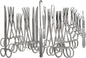 A2Z Stainless Steel 22 Pcs Veterinary Instruments Set Includes Kelly Forceps Mosquito Hemostats Carmalt Rochester Backhaus Towel Clamps Mayo Metzenbaum Scissors Multipurpose Spay Pack Kit-All in ONE