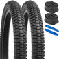 YunSCM 2-Pack 20" x 2.125 Bike Tires with Tubes, All-Terrain Directional Tread Bicycle Tires for BMX & Multi-Surface Riding, 40 PSI, Y-1106