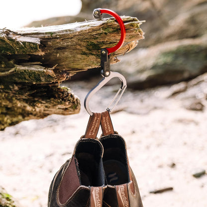 GEAR AID HEROCLIP Medium Carabiner Gear Clip & Hook for Camping & Travel Rotating gear clip and hook keeps backpacks, camping gear, water bottles and travel bags off the ground and within reach.