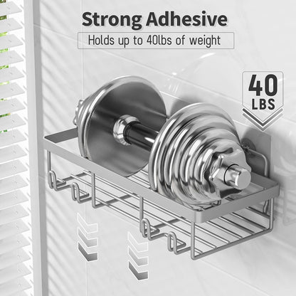 Liuoud 5 Pack Shower Caddy for Inside Shower, Grey Bathroom Storage Decor