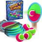 Ayeboovi Toss and Catch Ball Game Set, 4 Paddles with 4 Sticky Balls & Storage Bag, Outdoor Lawn, Beach & Yard Game for Kids & Families