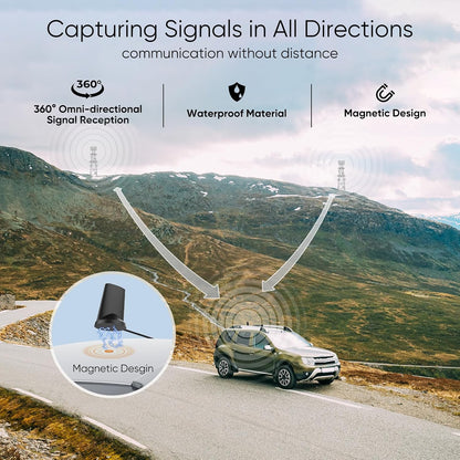 Cell Phone Booster for Car, All Carriers 5G 4G LTE, FCC Approved