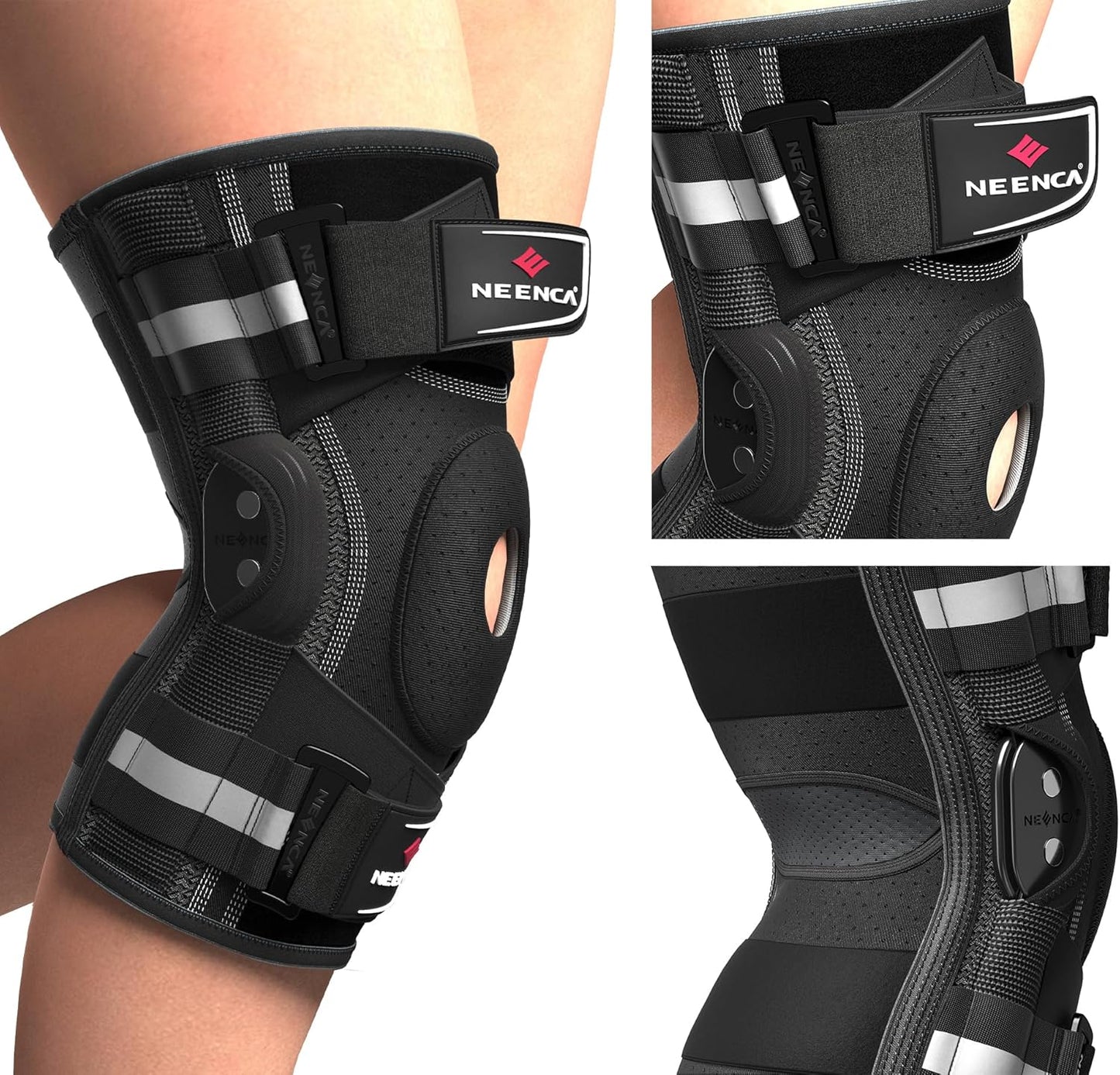 NEENCA Professional Knee Brace, Hinged Knee Support for Women & Men Relief