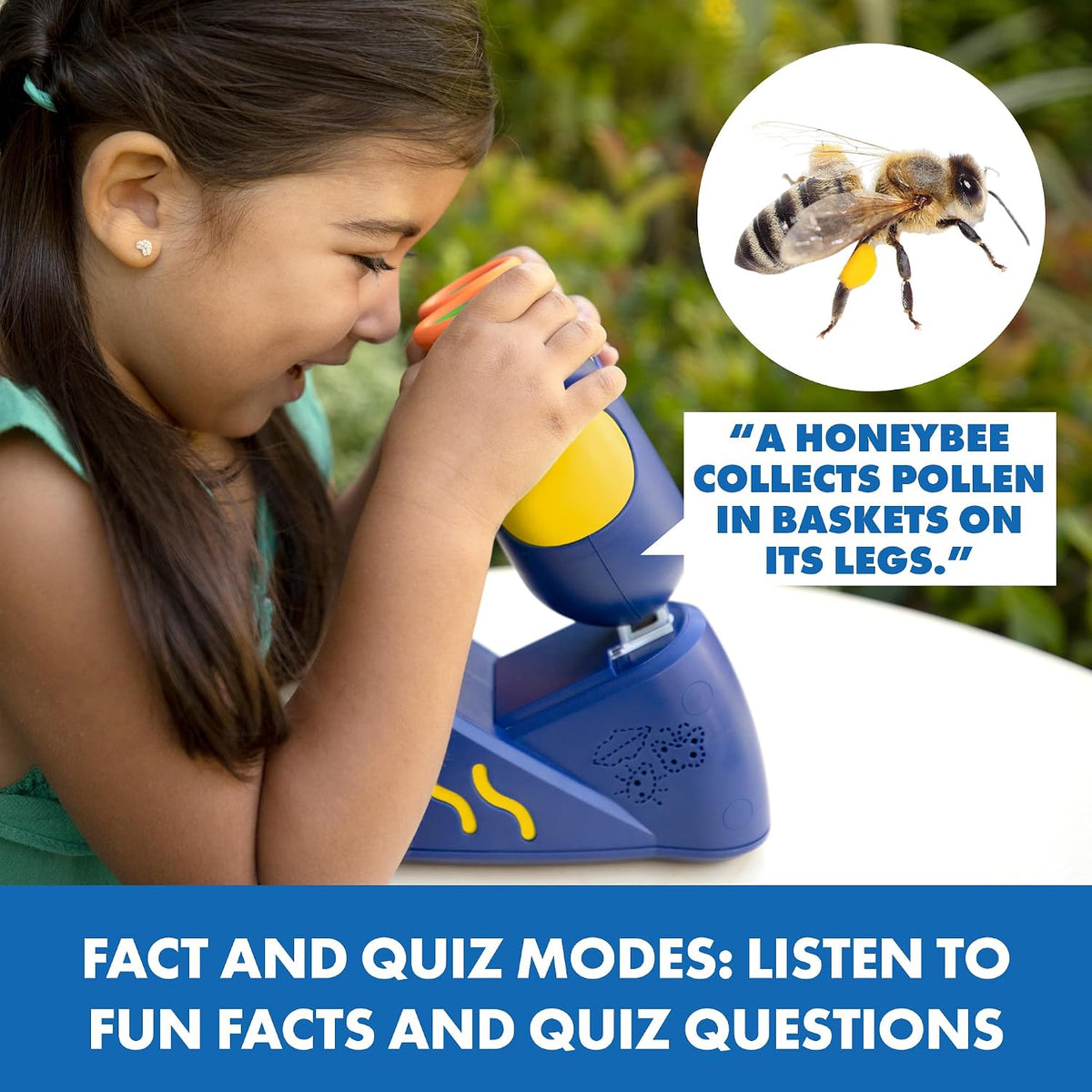 Educational Insights GeoSafari Talking Microscope for Kids, Interactive Science Toy with 100+ Facts & Quizzes, 60 Images on 20 Slides, Bindi Irwin Voice, STEM Learning Toy