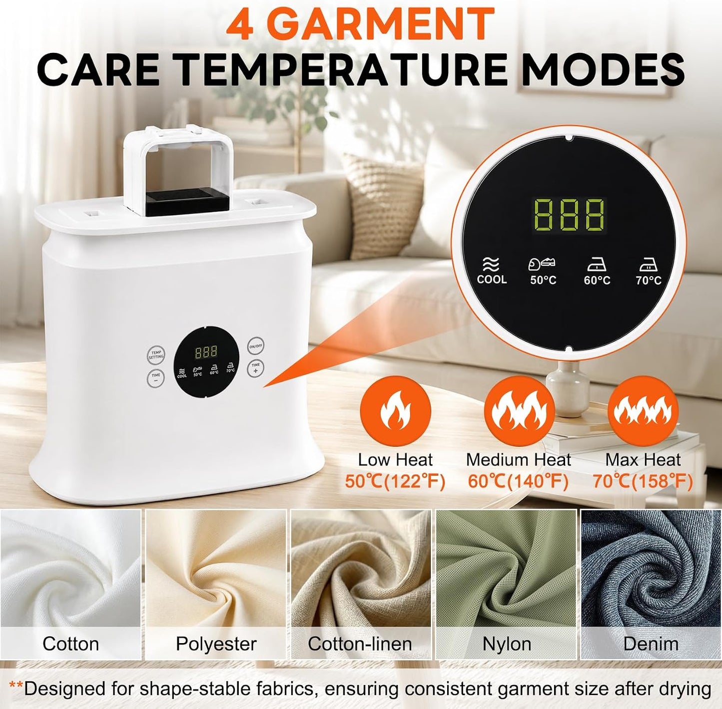 Automatic Ironing Machine, Portable Hands-Free Dryer & Wrinkle Remover