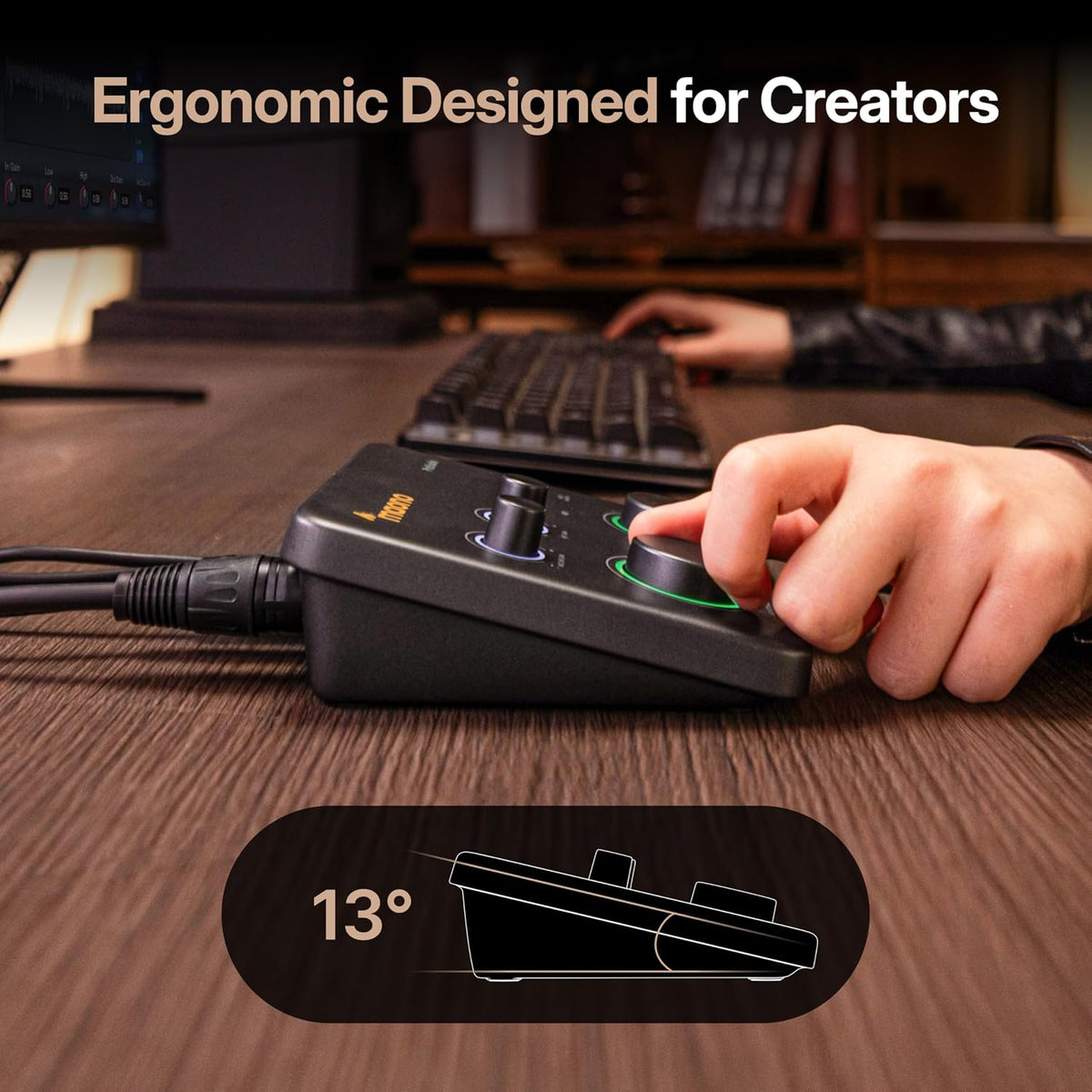 MAONO P1 USB Audio Interface with 70dB Gain for PC, Phone, iPad & Guitar