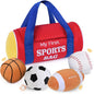 KIZZYEA My First Sports Bag Plush Sensory Ball Set, 0-12 Months