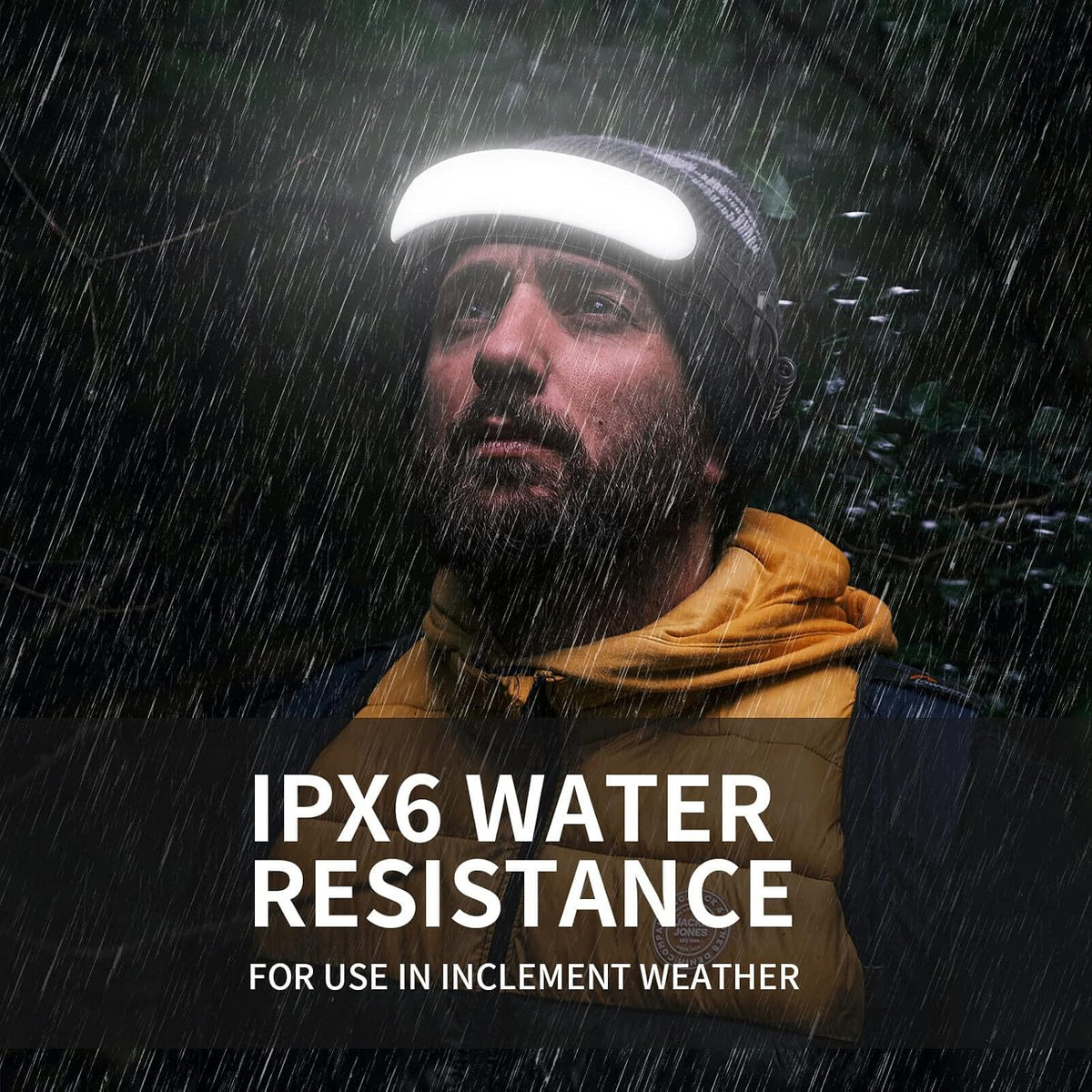 svsviio Rechargeable Headlamp PRO, 5000mAh 1500 Lumen LED Headlamp with 230° Wide Beam, 90° Adjustable Light, 3 Modes, IPX6 Waterproof Head Light for Camping, Hiking & Mechanics