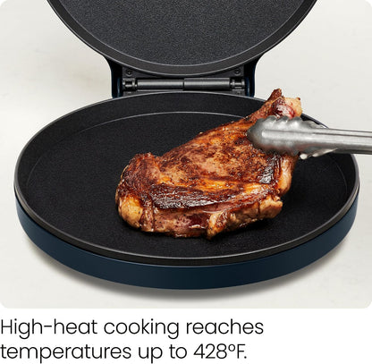 Chefman Everything Maker & Pizza Oven – 1440W Countertop Electric Pizza Maker with 12” Nonstick Cooking Plates, Plus Makes Quesadillas, Omelettes and More, with Indicator Lights and Vertical Storage
