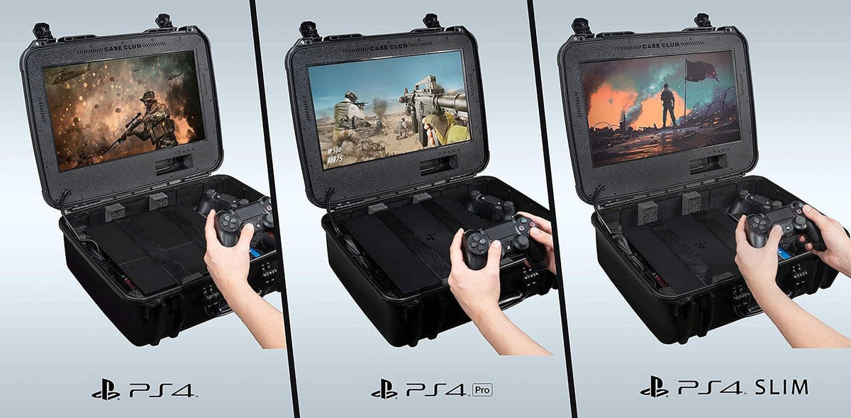 Case Club Gaming Station Fits PlayStation 4 with Built-In Monitor