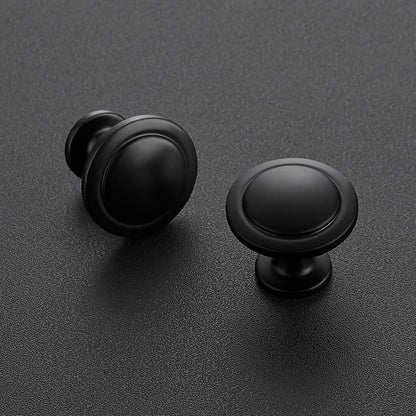 Ravinte Matte Black Round Cabinet Knobs,Zinc Pulls,1-1/4 Inch,30 Pack