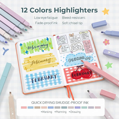 Nicpro Aesthetic School Supplies Stationery Set 39-Piece