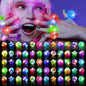 OLUPP 100-Piece Light Up Rings, LED Glow Party Rings for Kids & Adults, 6 Styles Flashing Finger Lights for Birthday, Concert, Halloween, Christmas & Events