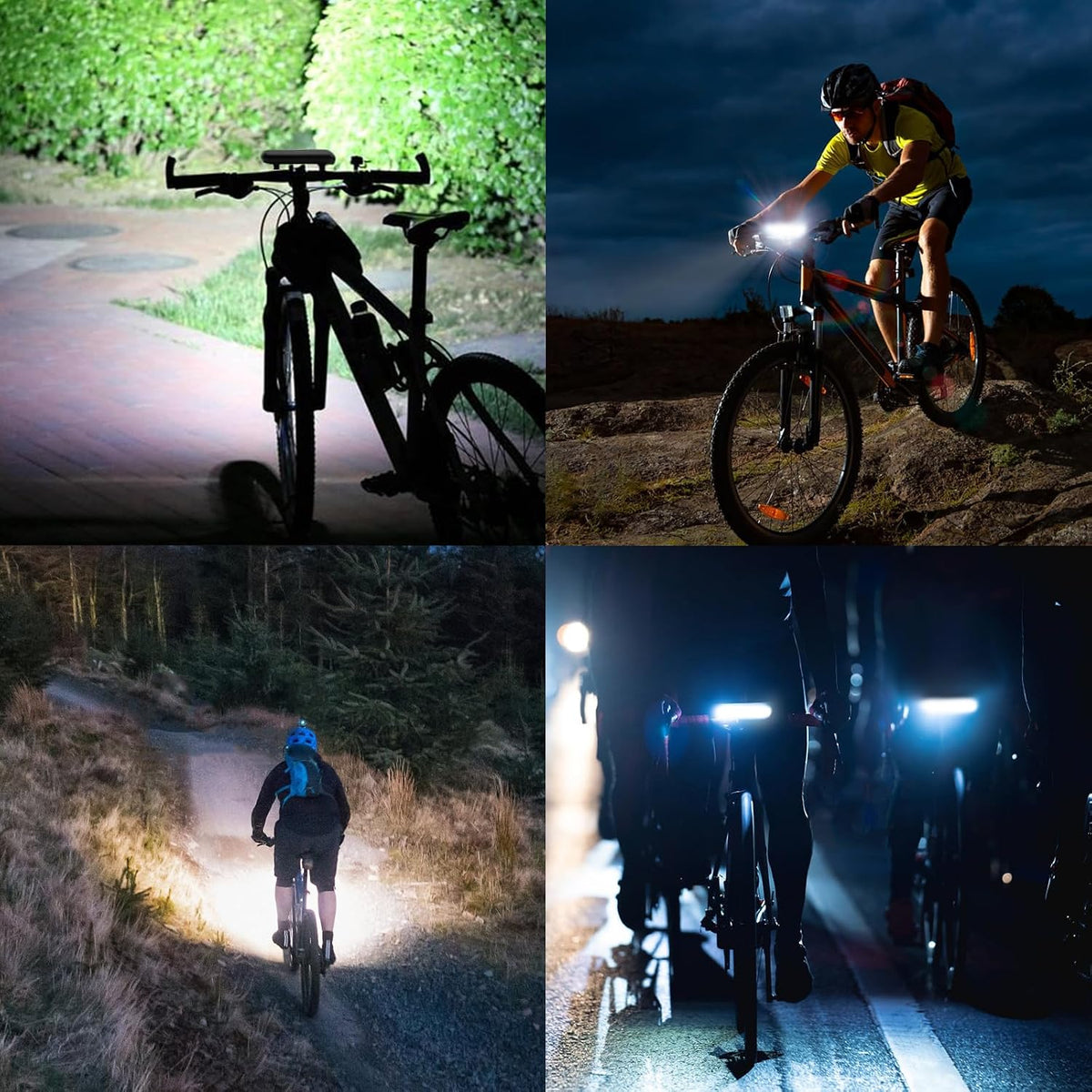 Suruid Super Bright LED Bike Light, 1800-Lumen USB-C Rechargeable Bicycle Headlight, 5-Mode Waterproof Front Light for MTB, Off-Road Cycling & Commuting