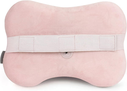 Zyllion ZMA-13 Shiatsu Back and Neck Massager with Heat, 3D Kneading Massage Pillow for Back, Neck, Shoulders, Legs and Feet, Pink