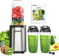 Ganiza 14-Piece 900W Personal Smoothie Blender, Black Silver