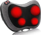 Papillon Back Massager with Heat, Shiatsu Massage Pillow, 3D Deep Tissue Kneading for Neck, Shoulder, Back, Legs & Feet, Gray