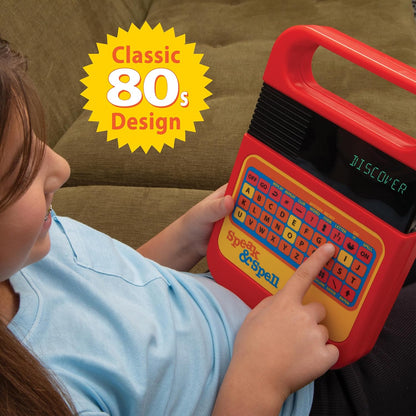 PlayMonster Speak & Spell Educational Learning Toy, Retro 80s Handheld Spelling Game with 5 Play Modes, Multiple Challenge Levels, Educational Toy for Kids Ages 7+, Multi