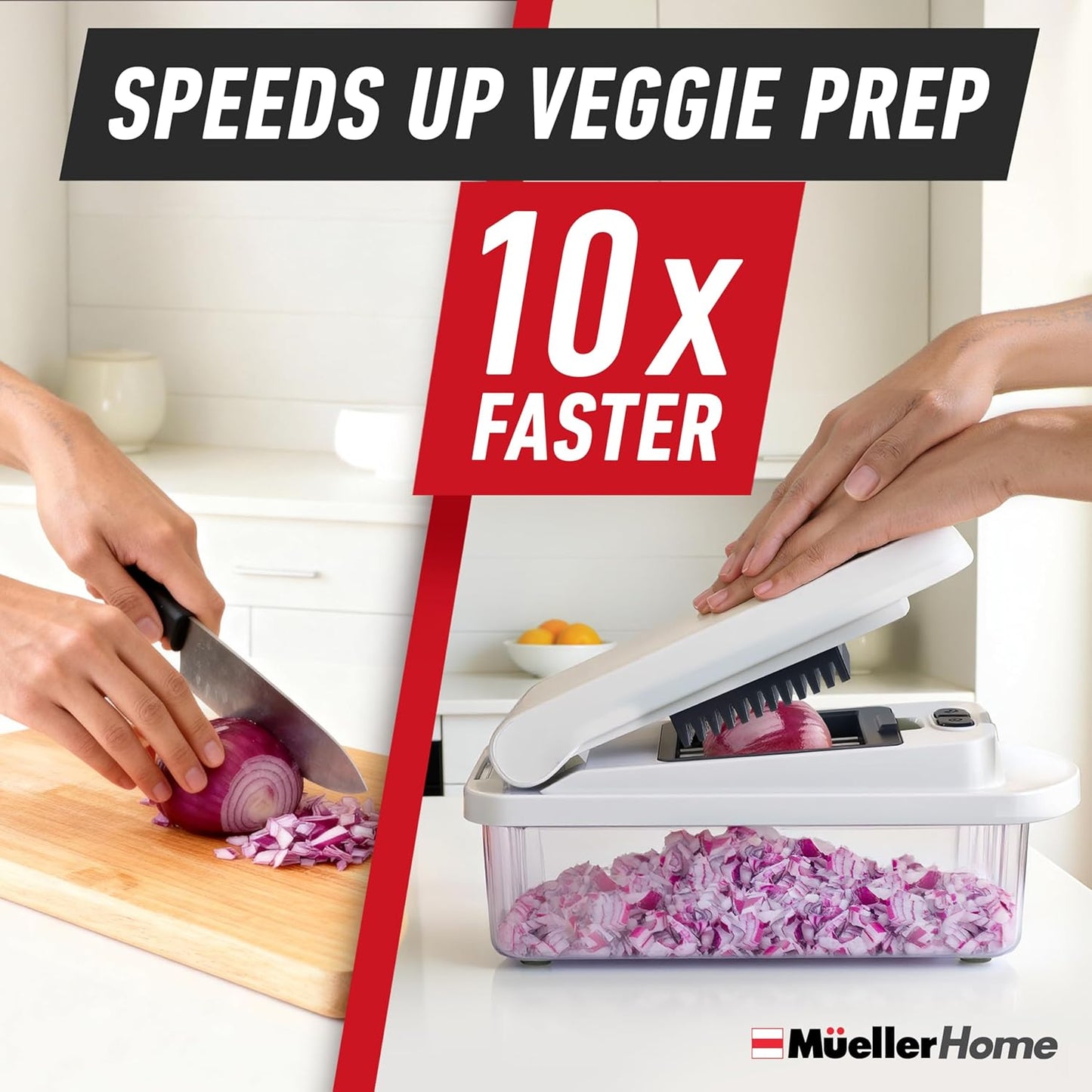 JANSKA 10-in-1 Vegetable Chopper & Mandoline Slicer