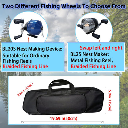KingKatch Catapult Fishing Rod, Heavy-Duty Slingshot Fishing Pole with Reel & Braided Line, Portable Lure Launcher for Freshwater & Saltwater Fishing