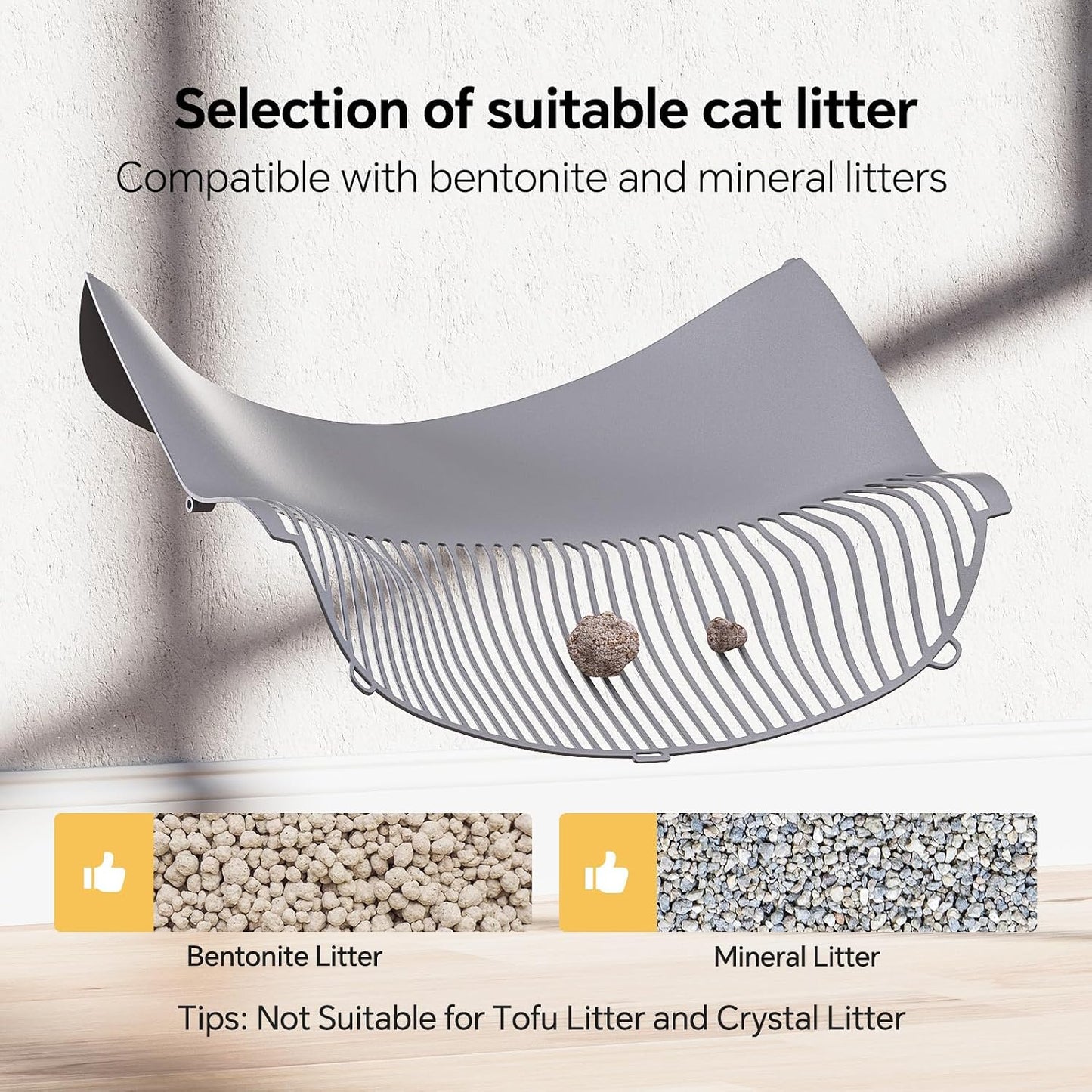 Mimfam Automatic Self Cleaning Litter Box, with 4 Pairs Infrared Senor, Open-Top Design for Multi-Cat Homes, Comes with Liner Bags and Cat Litter Mat, Grey