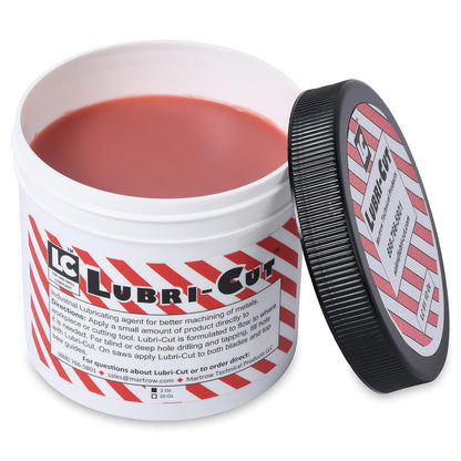 Lubri-Cut Cutting Paste for Drilling Metal, 10 Oz Tub, Beeswax-Based Tapping & Cutting Wax, Saw Blade & Drill Bit Lubricant, Made in USA