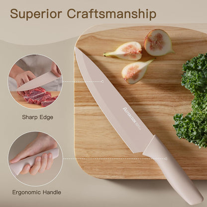 Astercook 13-Piece Kitchen Knife Set with Blade Guards