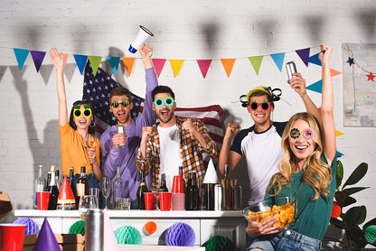 WATSELOK Hawaiian Party Sunglasses, 9-Pair Luau Novelty Glasses Set, Funny Photo Booth Props & Summer Party Favors for Kids & Adults, Multicolor