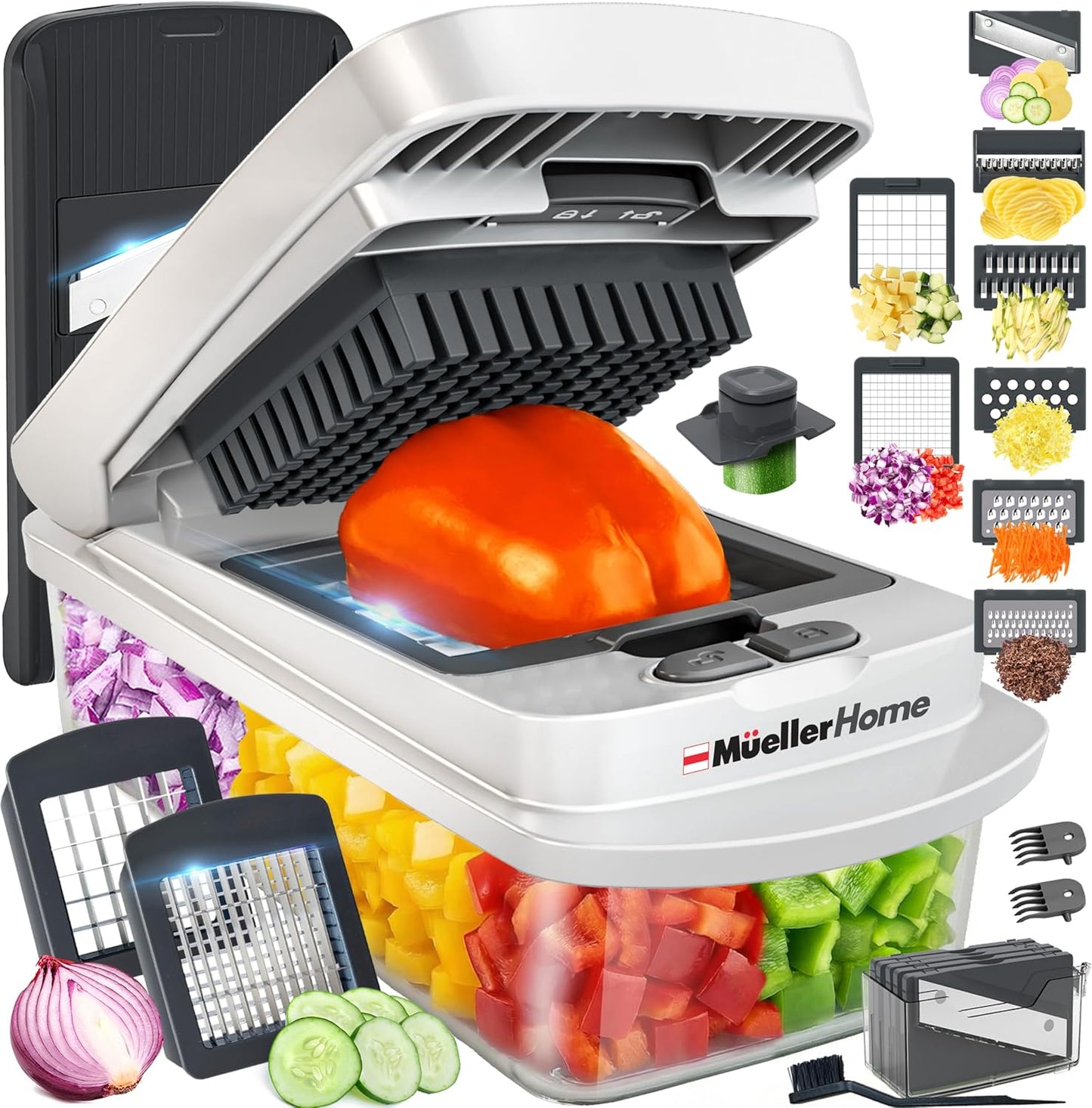 JANSKA 10-in-1 Vegetable Chopper & Mandoline Slicer