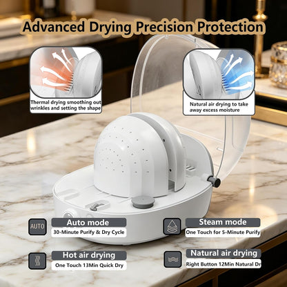 Hat Cleaner Machine with Steam, Cap Washer and Shaper for Baseball Caps, Trucker, Bucket and Newsboy Hats