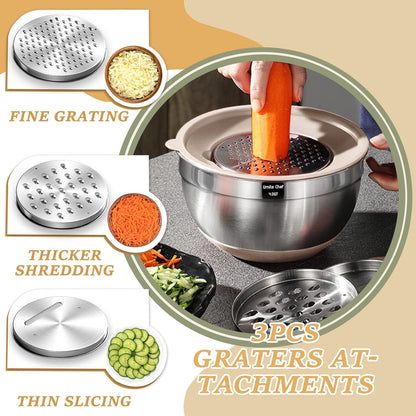 Umite Chef 26-Piece Stainless Steel Mixing Bowl Set