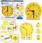 Learning Resources Time Activity Set, 41-Piece Hands-On Clock Learning Kit for Kids Ages 5+, Analog & Digital Time Practice with Activity Cards, Puzzles & Dice