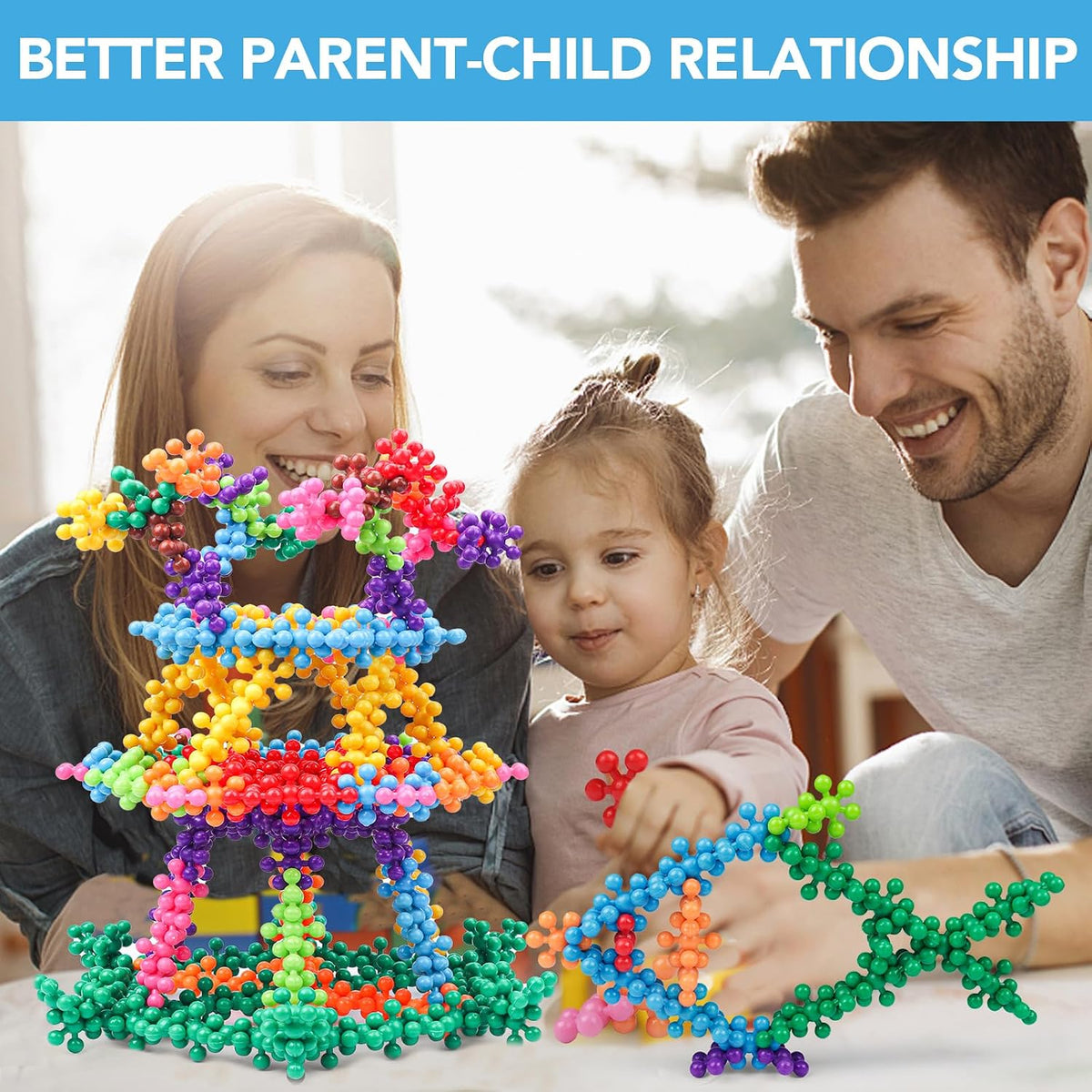 NEOACT 200PCS Building Blocks for Kids, STEM Educational Interlocking Construction Toys, Creative 3D Building Set for Preschool & School Children Ages 3+, Multicolor