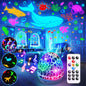Staryou Dinosaur Egg Night Light Projector for Kids, 15 Soothing Sounds, 3 Film Modes, 33 Color Effects, 360° Rotation, Remote Control, Sleep & Sensory Toy